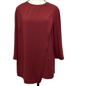 MM. LaFleur Red Long Sleeve Blouse - Size M